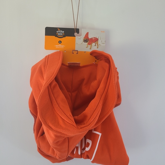 Ketchup Bottle Dog Costume Halloween Dress Up Cosplay Party Size Large L LG NEWB - Picture 2 of 4